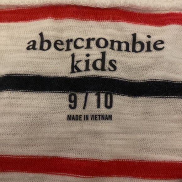 Abercrombie kids black and red striped long sleeve shirt - Picture 3 of 3